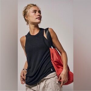 FREE PEOPLE Take You There Black Tank Top M/L